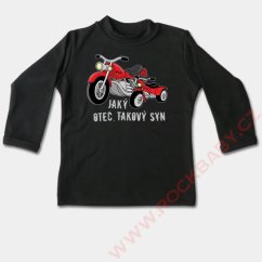 Dětské tričko dlouhý rukáv - Jaký otec, takový syn