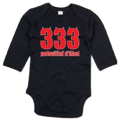 Kojenecké body dlouhý rukáv - 333 poloviční ďábel