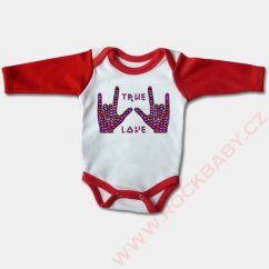 Kojenecké body dlouhý rukáv - True love