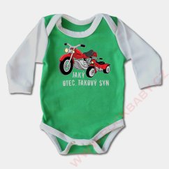 Kojenecké body dlouhý rukáv - Jaký otec, takový syn