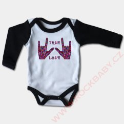 Kojenecké body dlouhý rukáv - True love