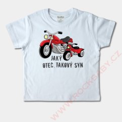 Dětské tričko krátký rukáv - Jaký otec, takový syn-vel. 5-6 let