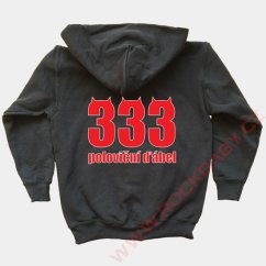 Dětská mikina s kapucí na zip - 333 poloviční ďábel