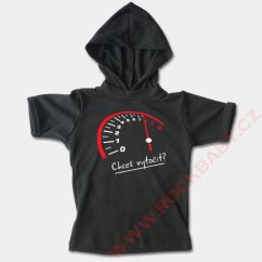 Dětské tričko s kapucí, krátký rukáv - Chceš vytočit?