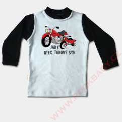 Dětské tričko dlouhý rukáv - Jaký otec, takový syn